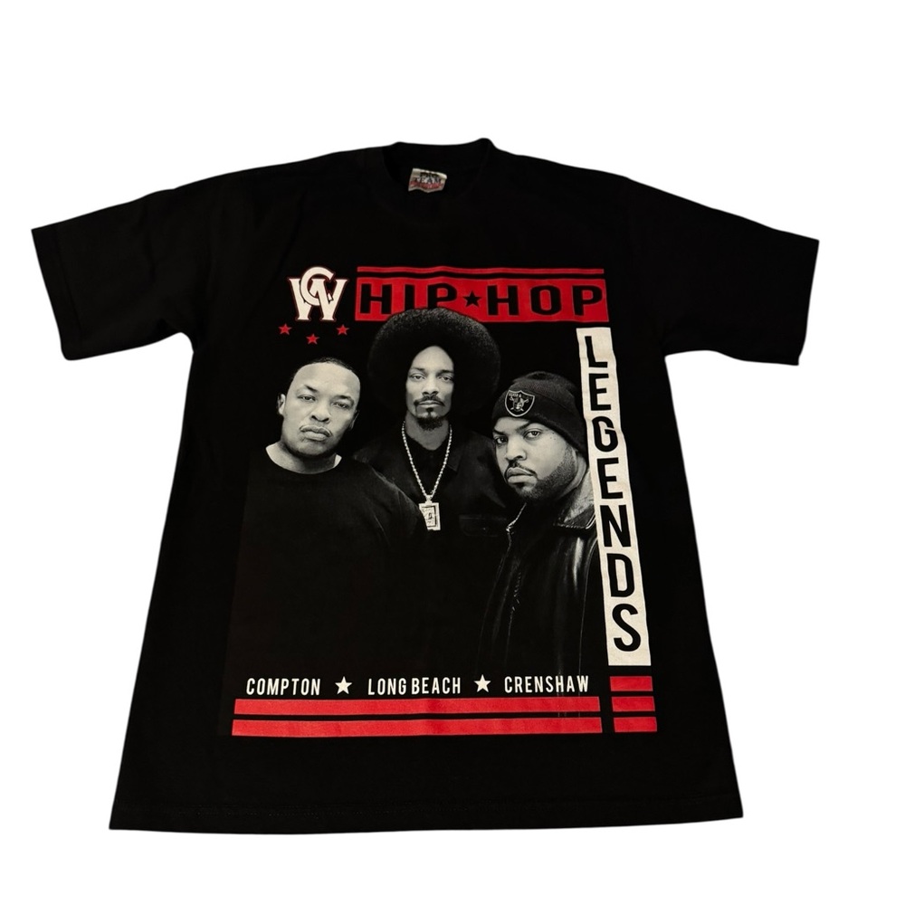 WEST COAST T-shirt‎ Rap Hip Hop Legends Compton Long Beach Crenshaw Men's Tee M